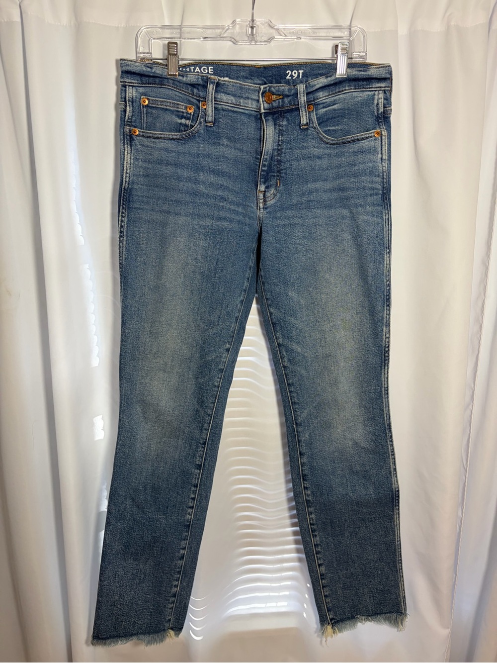 J.CREW Vintage Slim Straight Jeans Size 29T